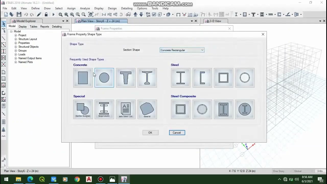 ETABS Concrete Design Tutorial Tagalog Part 1 Modeling YouTube