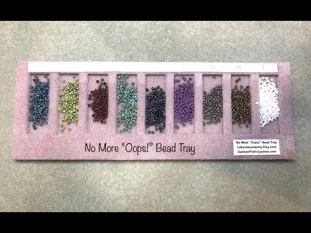 Even Count 2 Drop Peyote Using The No More Oops! Bead Tray