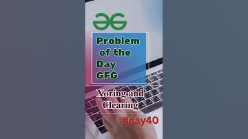 Xoring and Clearing GFG POTD today #gfgpotdtoday #c++#python #codingtricks