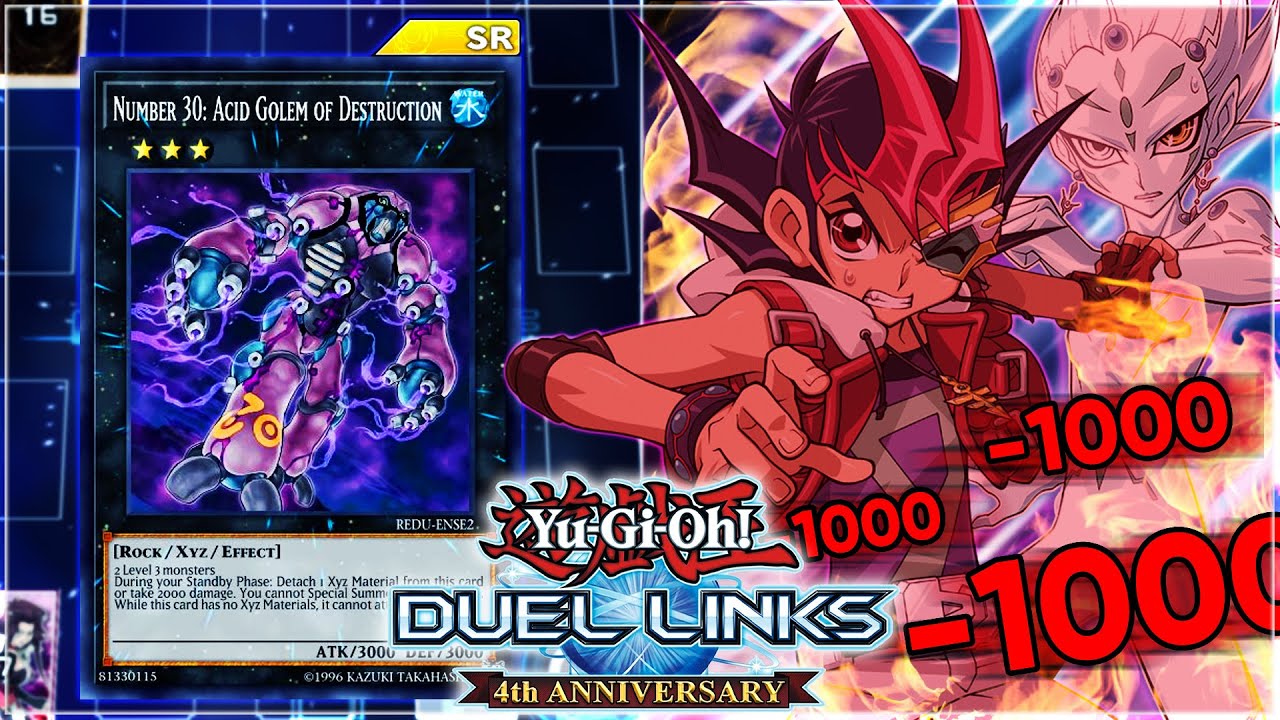 yugioh acid golem deck Yu-Gi-Oh! - Number 30: of Destruction (REDU-ENSE2) - Return of The Duelist: Special Edition - Limited Edition 3 A / D WARNING! Opponent WILL Rage! Acid