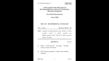 MEV - 004   June 2022 Question Paper