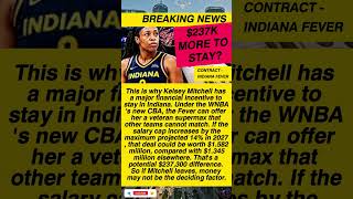 Kelsey Mitchell's Fever Salary Advantage #shorts #KelseyMitchell #IndianaFever