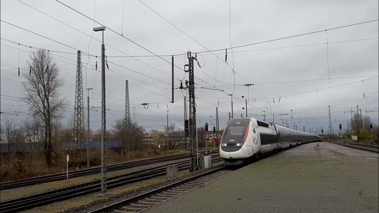 TGV Duplex von Stuttgart nach Paris. Durchfahrt in Kehl YouTube