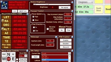 AP V2 ASCOM Driver - Site Settings Walk Through