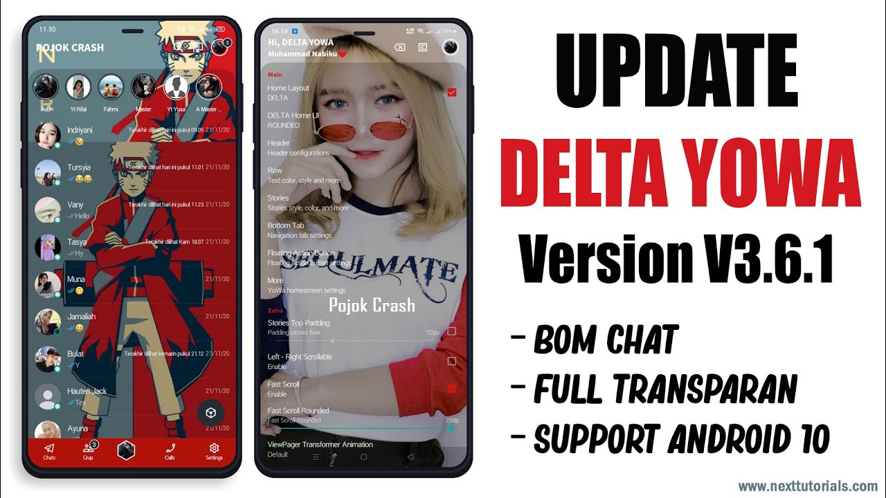 DELTA YOWA v3.6.1 Fix Update Terbaru 2021 || Tampilan iPhone & Full Transparan