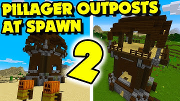 Two PILLAGER OUTPOSTS at Spawn Seed (Minecraft Seed Showcase)
