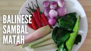 How to Make Easy Balinese Sambal Matah with Bunga Kantan (Torch Ginger Buds)