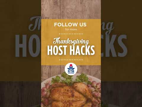 Thanksgiving Host Hacks: Tip #3 - Know how long it takes to thaw a turkey