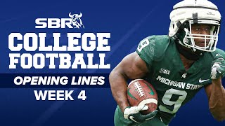 College Football Opening Lines 🏈 | Week 4 Early Odds And Game Picks Ft. Notre Dame vs. Wisconsin