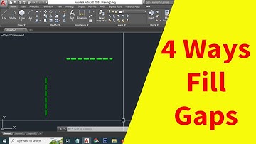 4 Ways fill gaps between two lines in AutoCAD