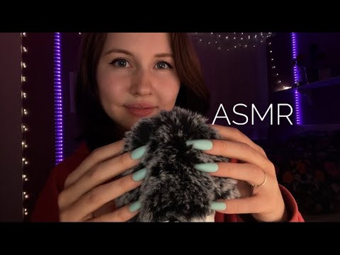 ASMR~Bug Searching (FAST fluffy mic cover scratching, plucking and inaudible whispers)✨