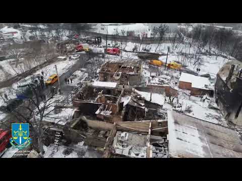 Последствия обстрела Немышлянского района Харькова