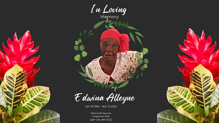 Celebrating the life of Edwina Alleyne