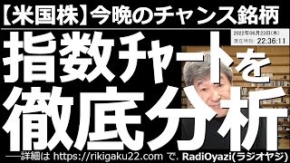 【米国株－今晩のチャンス銘柄】アメリカ主要３指数のチャートを徹底分析する！　昨日は３指数の「週足」を分析したが、今日は長期間の「日足」を中心にチャート分析を行う。特にナスダックの下落幅には、要注目だ。