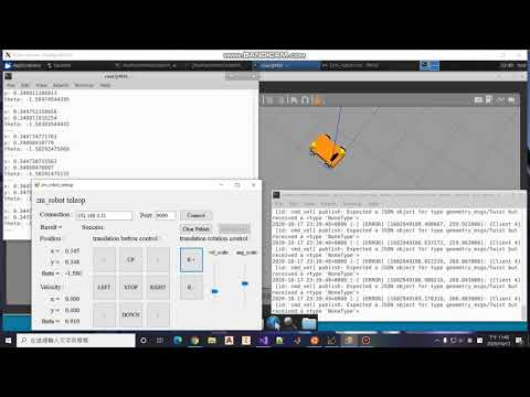 The HMI remote control robot using C# under Robot Operating System.