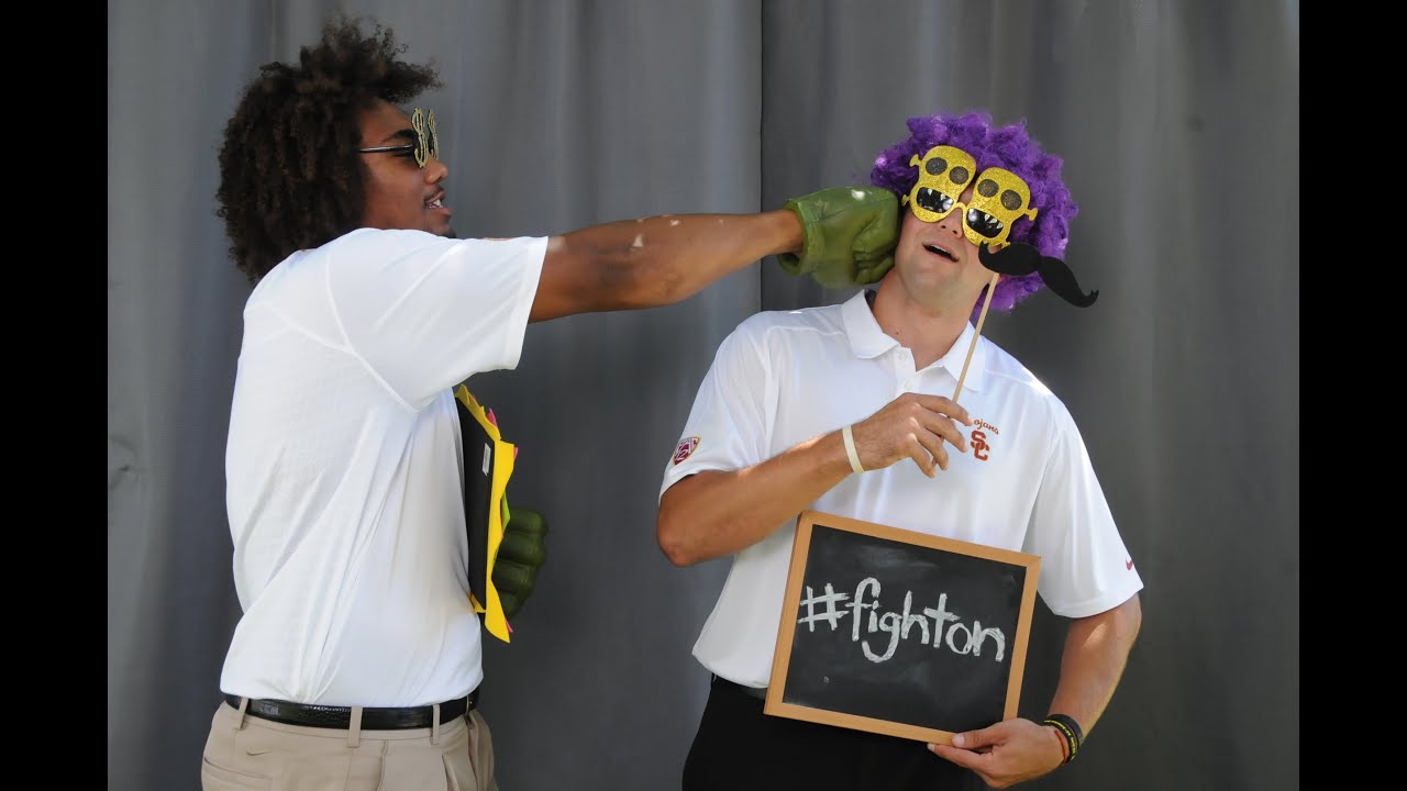 Trojans horse around at Pac12 Football Media Day YouTube