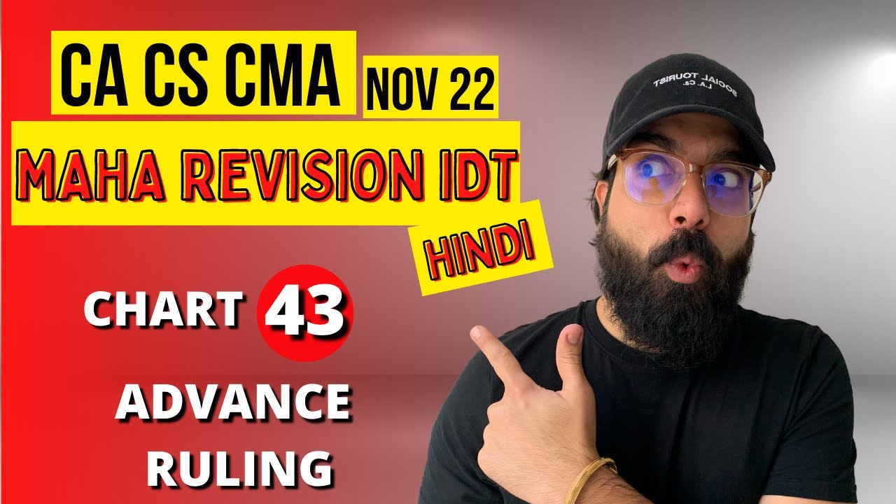43 Advance Ruling | IDT Hindi Revision |CA Ramesh Soni - YouTube