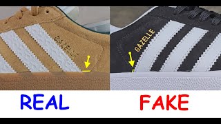 Adidas Gazelle real vs fake. How to spot fake Adidas Gazelle indoor in 2024