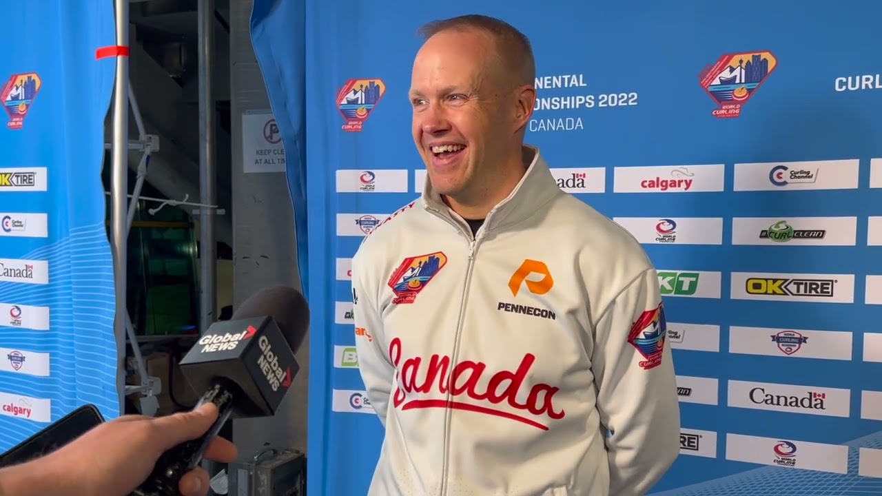 Media Scrum - Mens Gold Medal - Pan Continental Curling Championships 2022 