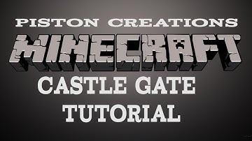 Minecraft Tutorial: How to Make a Piston Gate