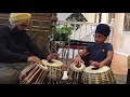 Rajvinder singh and his student ganeev singh playing tabla
