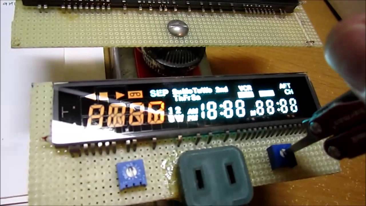 (0099) Vacuum Fluorescent Display Night Light YouTube