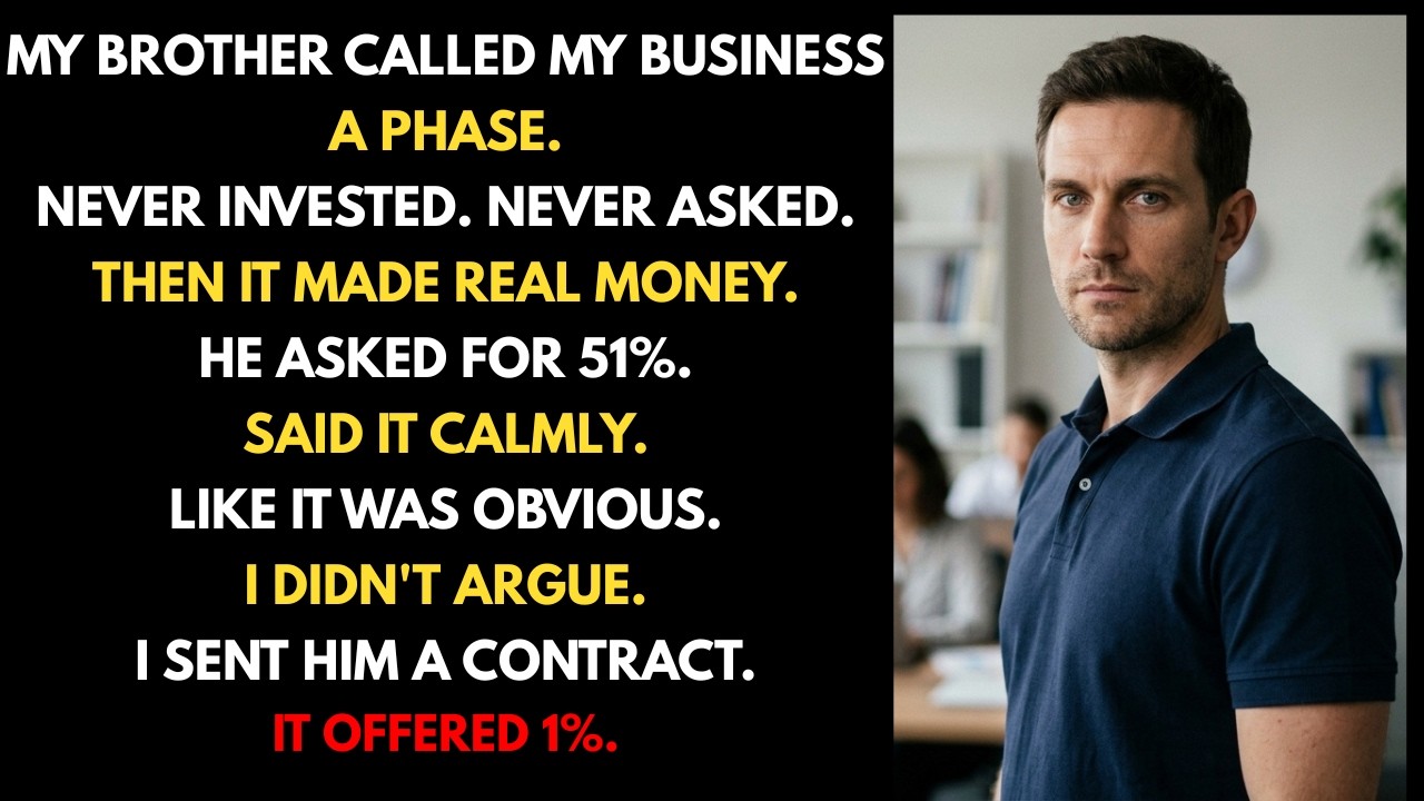 Reddit Family Drama – My Brother Asked For 51% Of My Company