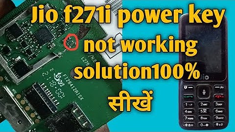 jio f271i power key solution| jio f271i on of button not working solution #jiophone #jiof271i#upload