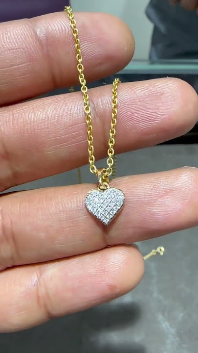 Heart shaped diamond pendant #diamond #heart #diamondpendants