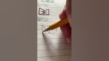 Making the Name “Daniela” into a Logo!! #shorts #logodesign