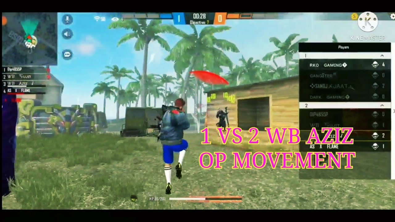 T R E N D !!!! WB AZIZ 1 VS 2 OP MOVMENT OP CUSTOM MATCH AND FIGHT😯😯😯 ...