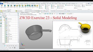 Famous ZW3D Exercise 23 - Solid Modeling Net Worth