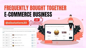 WooCommerce Product Add "Frequently Bought Together" Easily || @allsolutions30