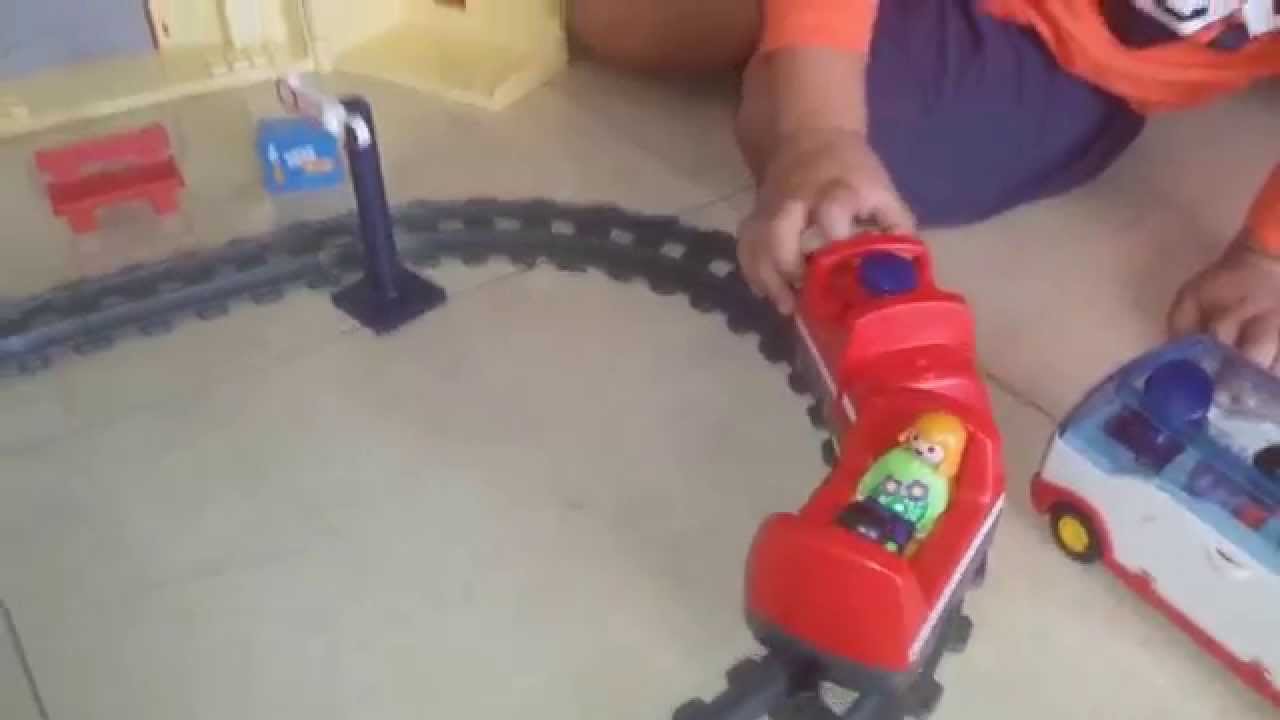 playmobil 123 tren con vias