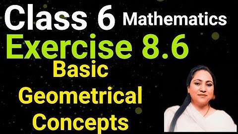 For the Teachers of Class 6, Mathematics, Exercise 8.6, Basic Geometrical Concepts