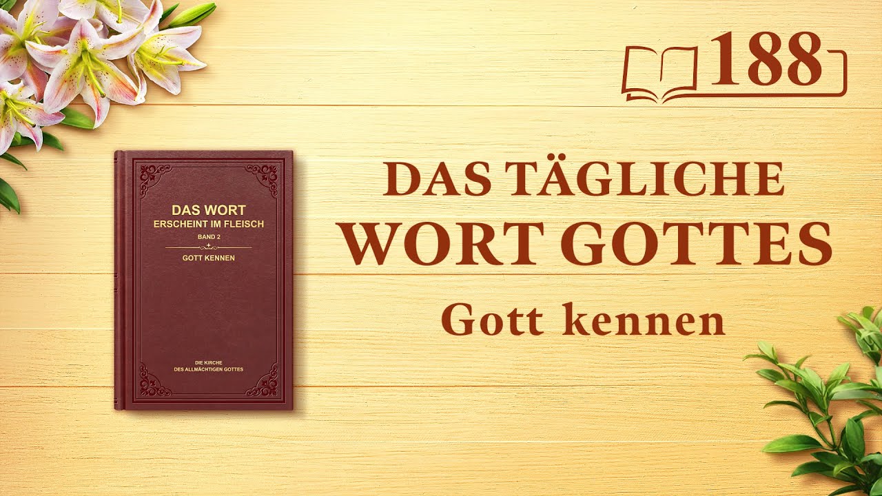 Das tägliche Wort Gottes | „Gott Selbst, der Einzigartige X“ | Auszug 188