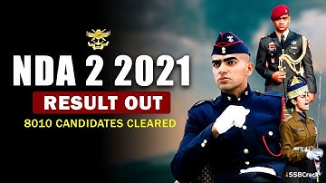 NDA 2 2021 Result Out Now – 8,010 Candidates Cleared The Written Exam 😲😍❤