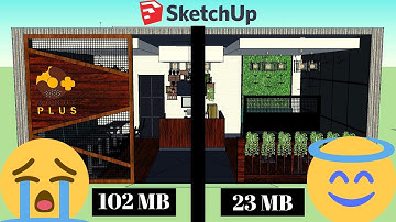 Two Tip & Trick to Reduce Sketchup file size || Hindi