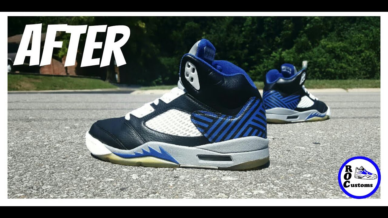 How To Paint Custom Shoes ( Custom_Grind ) YouTube