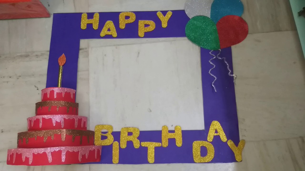 Birthday frame. SMARTJUNIORS NIZAMPET YouTube