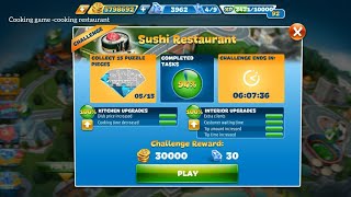 Cooking Fever Challenge ( Sushi restaurant level 6 to 10 ) 3 Star ⭐⭐⭐ screenshot 2