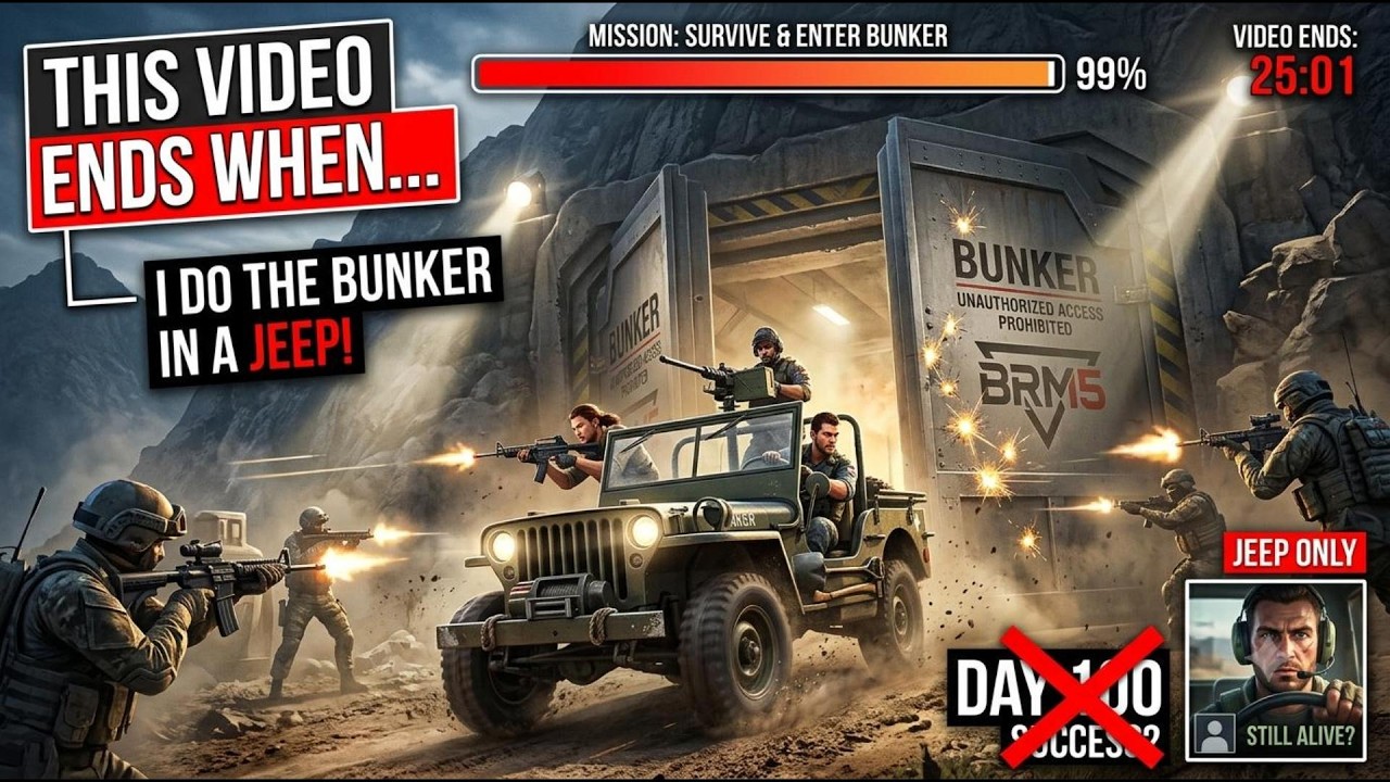 This video ends when I complete the BRM5 bunker in a Jeep
