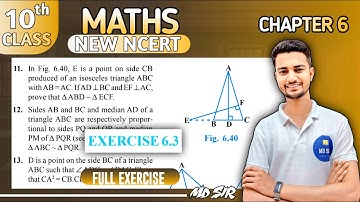 Class 10 Maths | Exercise 6.3 Q11 to Q16 | Chapter 6 Triangles | Md Sir