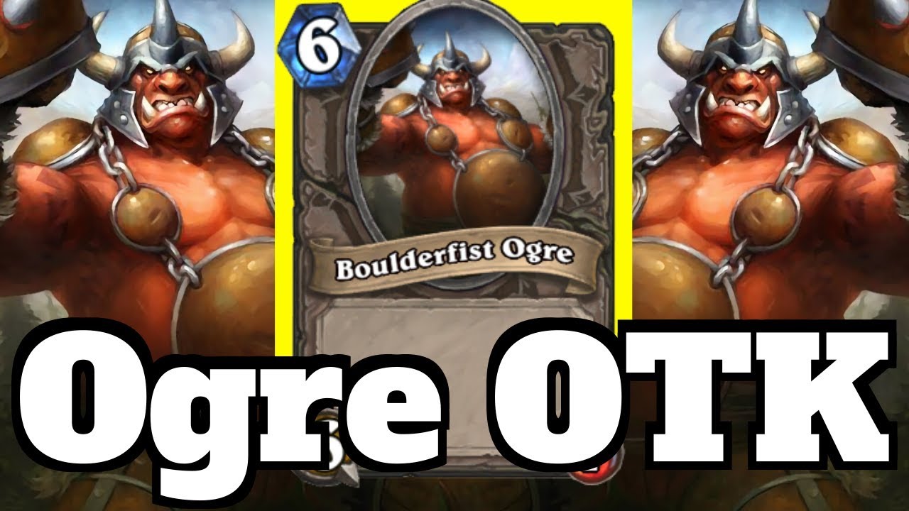 Boulderfist Ogre OTK! Good Stats for the Cost Combo! | Hearthstone