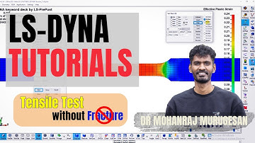 LS-DYNA Tensile Test Simulation Tutorial | Step-by-Step 2D Mesh (No Fracture) #lsdyna #tensile #bts