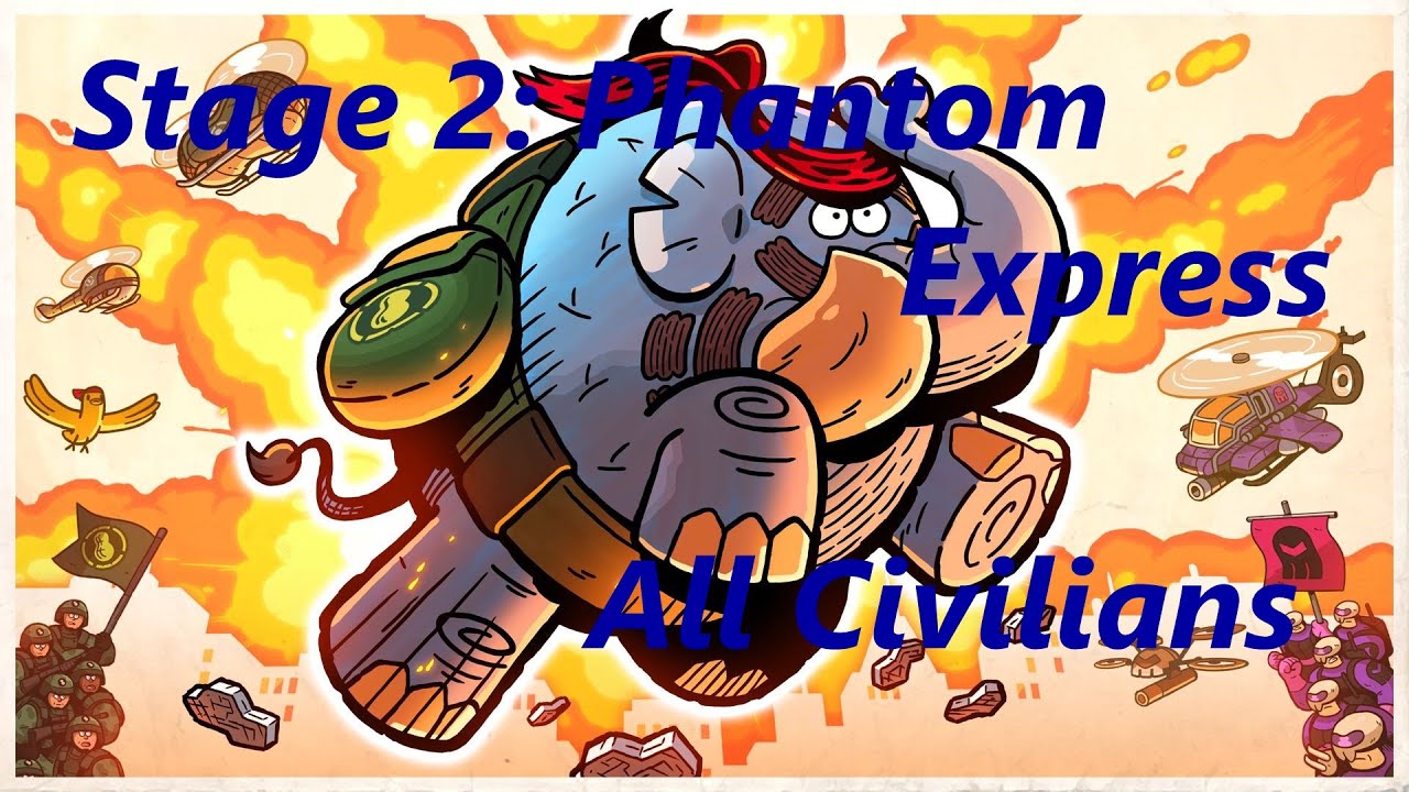 Tembo The Badass Elephant - All Civilians - Zone 1 - Stage 2 - Phantom Express (XBox One,PS4)