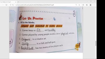 class 3 evs ch 13 Games we play (question and answers)