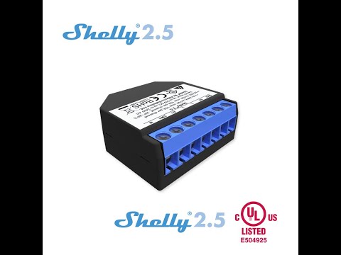 Smart roller shutter with UL certified Shelly 2 5