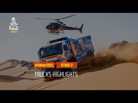 #DAKAR2021 - Stage 2 - Bisha / Wadi Ad-Dawasir - Truck Highlights