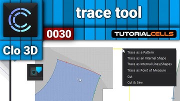 0030. trace tool ( trace as pattern , trace as internal shape ) in clo3D